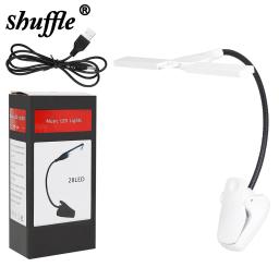 Suporte de música LED Clip-on para Luz de Música Portátil Flexível Gooseneck Eye Protection Leitura Livro Light Bed Desktop Lamp - Image 2