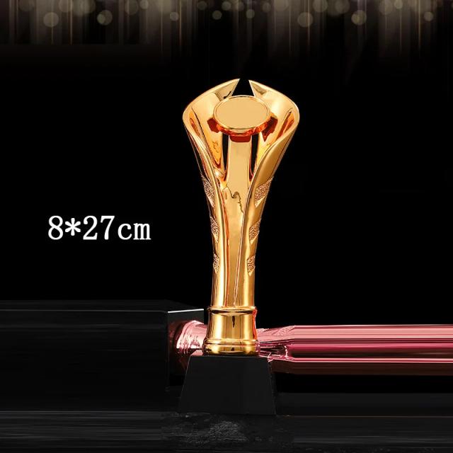 Troféu Personalizado em Resina para Campeões em Ouro, Prata e Bronze com Estrela de Cinco Pontas e Polegares para Cima, Ideal para Eventos Anuais