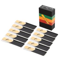 10 pçs conjunto de palhetas clarinete bb tone força 1.5/2.0/2.5/3.0/3.5/4.0 vento instrumento reed transporte da gota - Image 1
