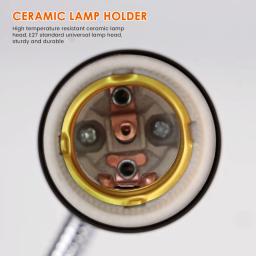 Réptil Heat Lamp Holder, Lâmpada para Tartarugas, Suporte da lâmpada de aquecimento, Termômetro, Higrômetro, Basking, 220V - Image 4