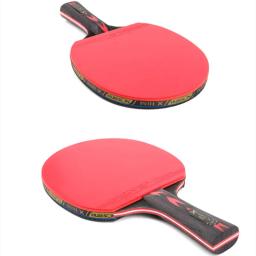 HUIESON-Conjunto De Raquete De Tênis De Mesa, 5 Estrelas Tiro Horizontal, Tiro Reto, Carbon King Belt Bag, Treinamento, 2pcs - Image 2