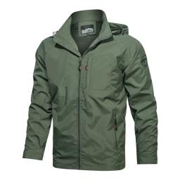 Jaqueta de alpinismo masculina, blusa Sprint, à prova de vento, casual, solta, cor sólida, versátil, grande, casaco ao ar livre, novo, 2022 - Image 1