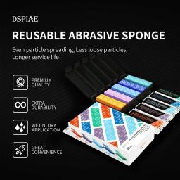 DSPIAE DS3 Durável tipo Lixa Esponja conjunto 3mm Espessura Lavável Uniforme partículas 72*20mm Para Montado modelo DIY Fazendo - Image 1
