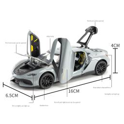 1:32 gemera gt gemini liga de corrida brinquedo em miniatura diecast metal escala modelo carro som & luz coleção crianças brinquedo carro veículos presente - Image 5
