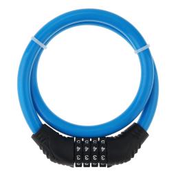 1 peça senha de combinação de 4 dígitos ciclismo segurança bicicleta cabo fio de aço bloqueio de corrente 5 cores opcionais - Image 3