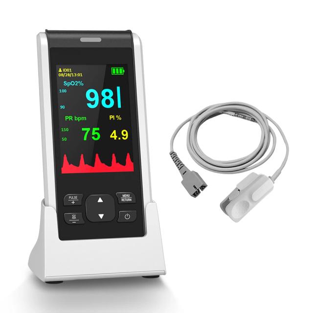HealthTree Oxímetro de Pulso Portátil Recarregável Monitor de Oxigênio Sanguíneo