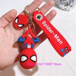 Novo estilo q aranha herói chaveiro dos desenhos animados super heróis deadpool bonito boneca chaveiro ornamento pingente crianças brinquedos presentes - Image 5