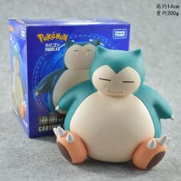 Pokémon Snorlax Money Box para crianças, figura em pé, sentado, brinquedo adorável, colecionáveis, presente de aniversário, 2 pose - Image 2