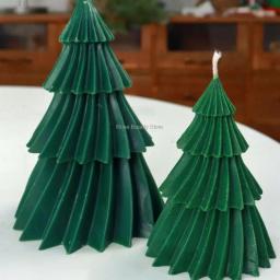 3D Árvore De Natal Silicone Mold, DIY Vela Fazendo Kit, Sabão Artesanal, Ferramentas De Cozimento De Resina De Gesso, Presentes De Férias - Image 2