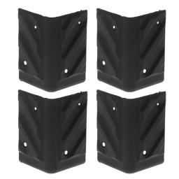 Ângulo direito arredondado Protetor para Speaker, Cantos Plásticos para Amplificador de Guitarra, Substituição de Armários, Preto Acessórios, 4Pcs - Image 3