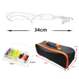 Pesca Rod e Reel Combo com carretel de pesca para crianças, viajando pólo para meninos e meninas, crianças e jovens - Image 6