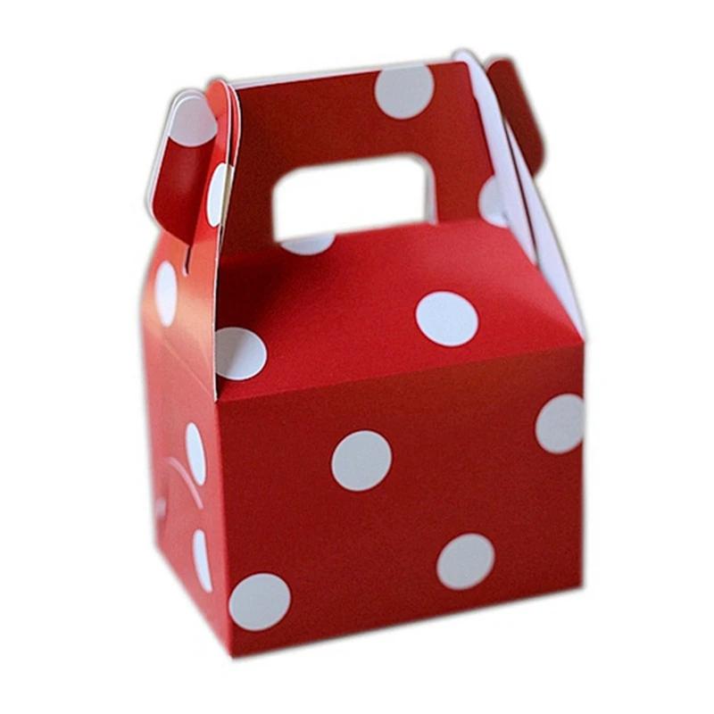 Caixa de embalagem de doces de papel casamento favores bolinhas caixas de festa favor diy suprimentos caixa de presente com alça para presentes 12 pçs - Image 1