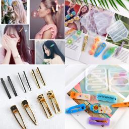 Multi-forma Moldes de Silicone para Fazer Jóias DIY, Resina UV Artesanato, Acessórios Geométricos para o Cabelo, Molde Epóxi, Ferramentas Hairpin - Image 2