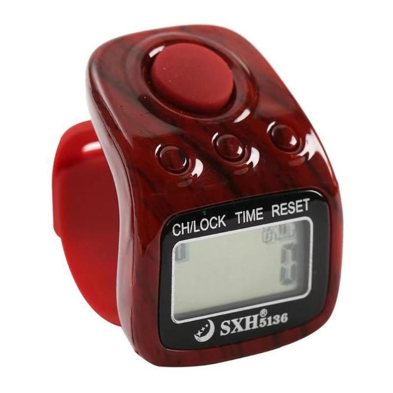 Mão Finger Clicker para Descompressão, Contador Numérico, Contagem Manual, Temporizador de Futebol, Carregamento USB - Image 1