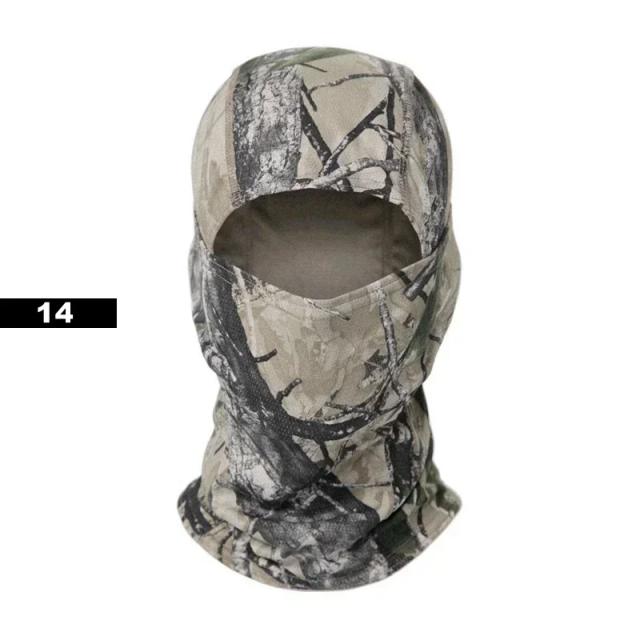 Máscara Facial e Bonés de Beisebol para Camuflagem Masculina - Chapéu de Sol e Snapback para Caça ao Ar Livre no Verão