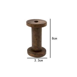 Carretel vazio de madeira para artes, suporte da fita, fio DIY, 3.1in, 2PCs - Image 6