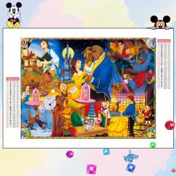 Disney-Mickey Mouse Pintura De Diamante, Kit De Artesanato De Desenhos Animados De Mosaico, Rodada Completa, Quadrado, Decoração De Casa, Presente - Image 1