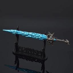Naraka Blade Cosplay Armas para Meninos, Modelo de Armas, Faca Toy, Espírito de Gelo, Jogo de Metal, Periféricos, Brinquedos para Meninos, 22cm - Image 6