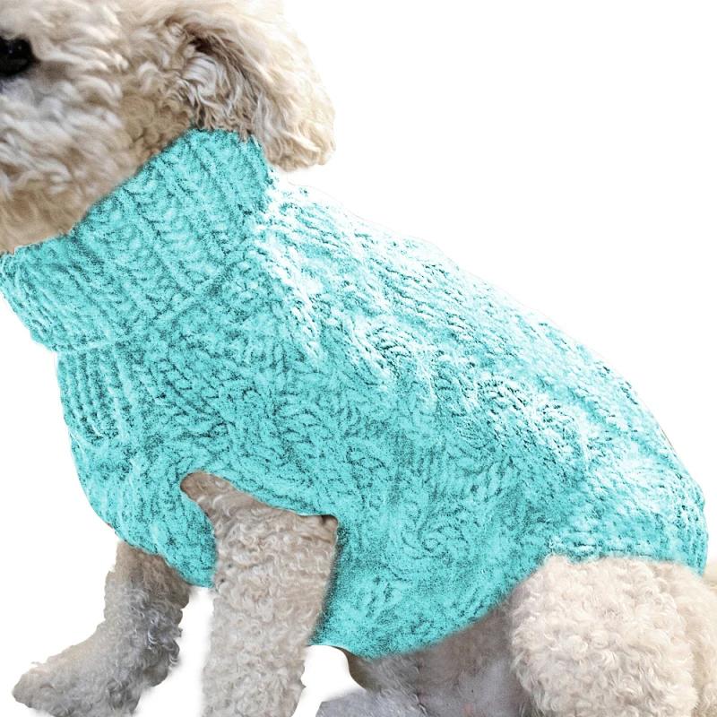 Camisola de gola alta para animais, roupa quente, roupa de cachorro, fantasia para cães pequenos e gatos, roupa chihuahua, colete inverno - Image 1