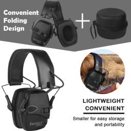 Original anti-ruído impacto som amplificação tiro eletrônico earmuff caça tático fone de ouvido de proteção auditiva - Image 1