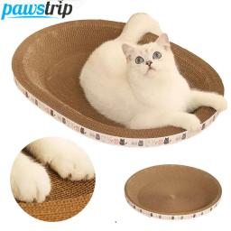 Scratcher ondulado resistente ao desgaste Raspadores redondos e ovais, Brinquedos Garra de Moagem para Gatos, Cama para Gato, Acessórios Ninho - Image 1