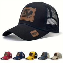 Bonés de beisebol de couro fashion para homens e mulheres, viseiras esporte cavaleiro, chapéu de sol snapback para hombre - Image 1