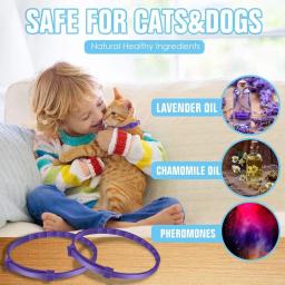 Ajustável impermeável Pet Calming Collar, Dog Cat Colar, alívio da ansiedade, redução do estresse, pacificar calmante, TPR - Image 5