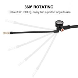 ZTTO ciclismo alta pressão bicicleta bomba bicicleta suspensão pneu garfo ar inflador Schrader Presta válvula pneu 300psi calibre - Image 4