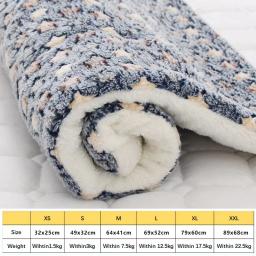 Cobertor de flanela macia para cães pequenos e médios, Pet Sleeping Mat, Almofada de cachorro engrossar, sofá gatinho, Pet Supplies, inverno - Image 6