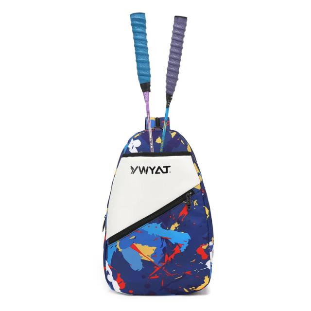Bolsa de Ombro Infantil para Esportes: Saco de Tênis, Badminton e Squash em Poliéster com Compartimento para Raquete e Sapatos