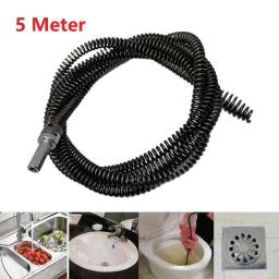 Para desobstruir cozinha banheiro drenos de chão ferramenta de limpeza 1pc ferramenta de tubulação de dragagem e conector de broca elétrica 5m mola de drenagem - Image 3