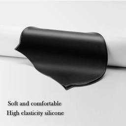 Tampão de natação profissional de silicone para homens e mulheres, proteção capilar, tampa de banho antiderrapante, borracha elástica alta, chapéu de piscina durável - Image 2