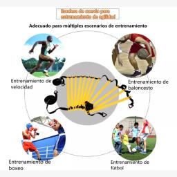 Agilidade conjunto de escada de treinamento de futebol escada velocidade 12 pçs logotipo disco fitness ginásio musculação treinamento físico - Image 4