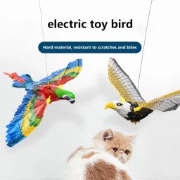 Simulação Brinquedo do gato do pássaro, Engraçado, Porta de suspensão automática, Corda de arranhão automática, Bastão de gato, Suprimentos interativos do gato, Águia - Image 1
