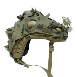 Camo Net 3D com cordão de nylon, capa rápida do capacete, pano para airsoft e paintball, acessórios de caça, pano para capacete - Image 6