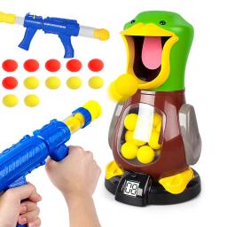Novidade Shooting Duck Toy com Luz, Hungry Shooting Duck, Pistola pneumática, Soft Bullet Ball, Pontuação eletrônica, Jogos de batalha para crianças - Image 5