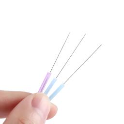 Eaku 500 pçs 5pb plástico lidar com acupuntura agulha eacu micro agulha beleza massagem rosto agulha - Image 2