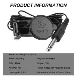 WCP-60G clipe de captador de guitarra acústica em violinos ukulele captador captadores de guitarra ferramenta de afinação produto musical elétrico - Image 6