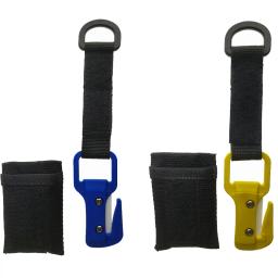 Lâmina de cerâmica mergulho único gumes cortador de linha de cabo de rede faca de corte gêmeo corte equipamentos de segurança de vida de mergulho - Image 1