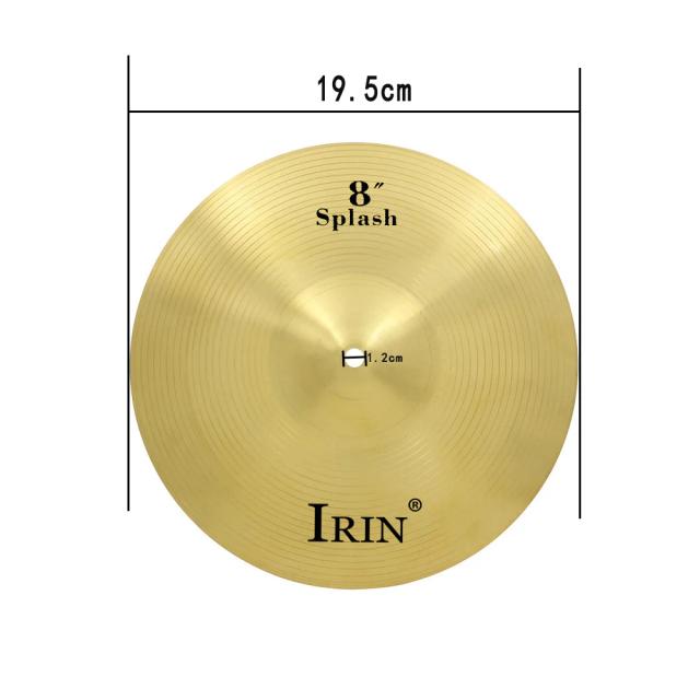 Cimbal de Bronze 810101010121414141416 Polegada: Gong de Ouro para Jazz, Tambor Durável em Latão, Crash e Hi-Hat para Acessórios de Percussão