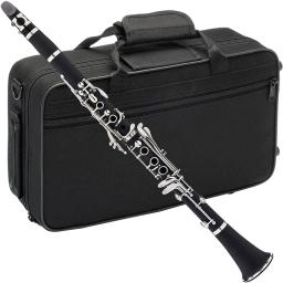 Bb Clarinete 17 Chaves Flat High Woodwind Instrumento Tubo de baquelite Chaves niquelado Com Strap Cloth Case Acessório Set Presente - Image 1
