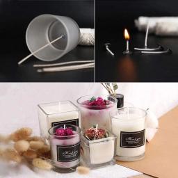White Cotton Candle Wick, Fio encerado, Woven Wick, DIY Handmade Candle Making Supplies, Corda Artesanal, 61m - Image 2