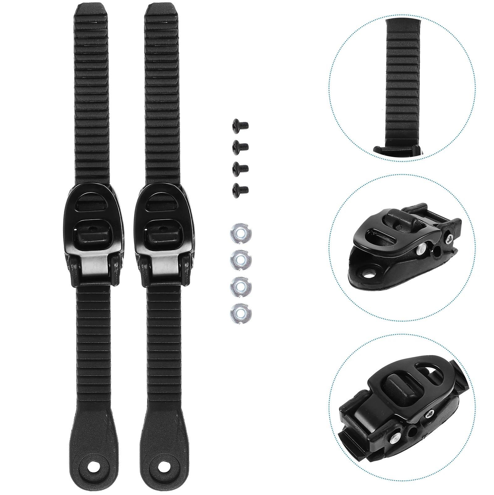 2 conjuntos de correias de patinação, tiras de fivela de fixação, correias de fivela universais, acessórios de fixação de rolo - Image 1