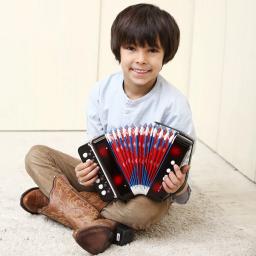 Sanfona-Botões Acordeon Acordeon Instrumento Musical, Toy Piano Teclado, Brinquedo Musical, Bayan Música Concertina, Gaita Ammoon - Image 1