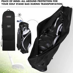 Bolsa de viagem para golfe, bolsa dobrável para transporte aéreo, capa para taco de golfe, bolsa de transporte aéreo com roda... - Image 1