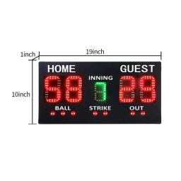 Placar Digital para a prática ao ar livre, Suprimentos De Beisebol Leve, Jogadores Remotos, Treinamento De Competição De Cerca - Image 6