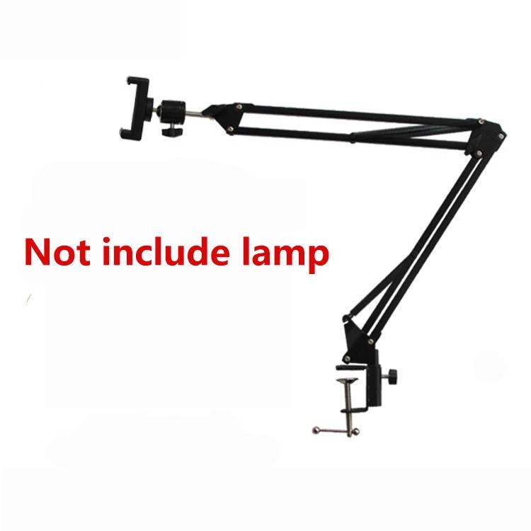Overhead tripé para telefone com luz anel, suporte de desktop celular, filmagem de vídeo, mesa móvel montagem, filmagem, gravação - Image 1