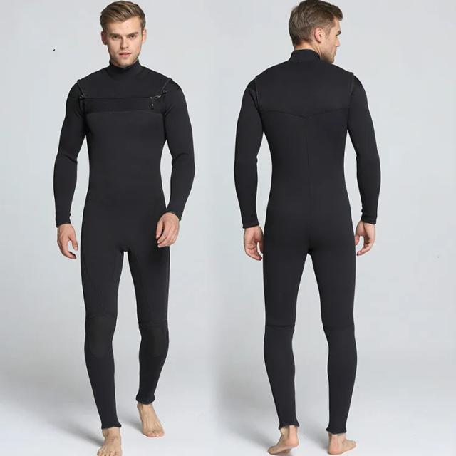 Roupa de Mergulho Masculina de Neoprene 3mm com Zíper Frontal - Ideal para Manter o Calor em Aventuras Subaquáticas