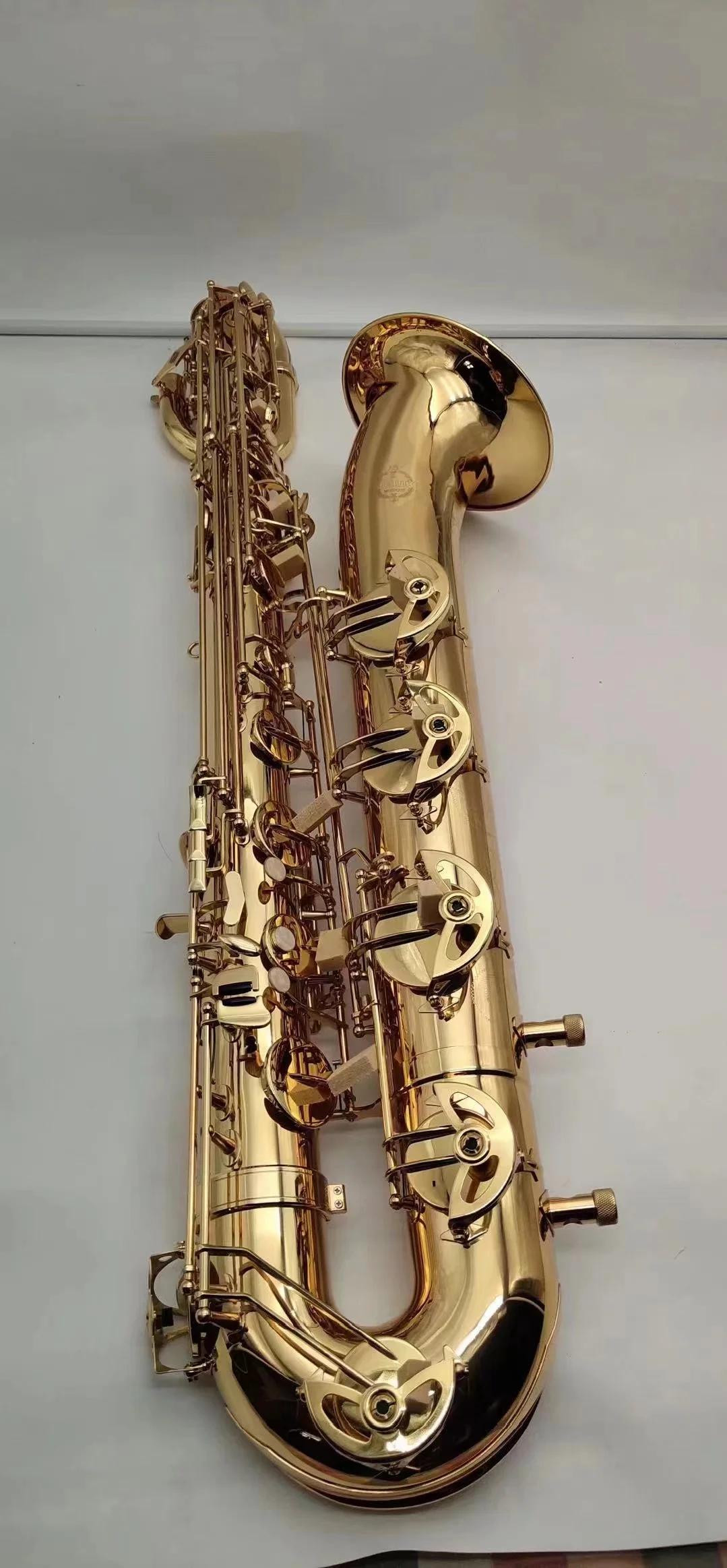Saxofone banhado a ouro com estojo, Instrumentos musicais, Novo - Image 1