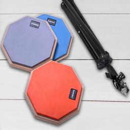 Madeira Drum prática Pad com suporte ajustável, instrumento de percussão Musical, treinamento Drum Pad, borracha, 8" - Image 2